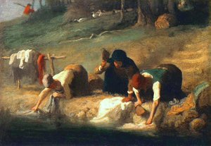 Washerwomen — Jean-françois Millet