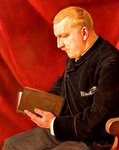 Reading-man — Ferdinand Hodler