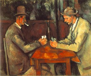 The Card Players (louvre) — Paul Cézanne, Post-impressionism