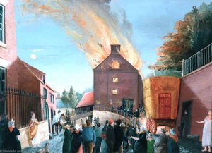 Fire At The Theatre, Skate Lane, 1823 — Sr George Paul Chambers