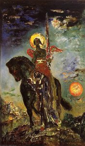 The Park And The Angel Of Death — Gustave Moreau, Symbolist Painting