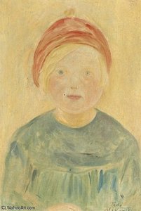 Fillette Au Bonnet Rouge — Tadeusz Makowski