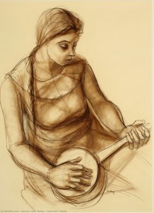 Lady With A Banjo — Herman 'kofi' Bailey
