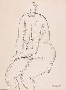 (untitled Seated Female Nude) — Morris Kantor