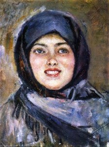 A Laughing Girl — Vasily Ivanovich Surikov