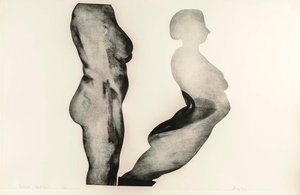 (the Artist And The Model, Portfolio) Diptych The Model — Michael Mazur