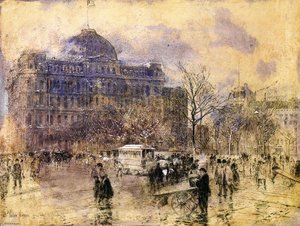 Cityscape — Frederick Childe Hassam, Impressionism