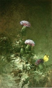 Thistles With Butterfly — Charles Ethan Porter