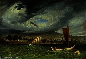Fort Utrecht, Java Coast In Strait Of Bali — Thomas Baines