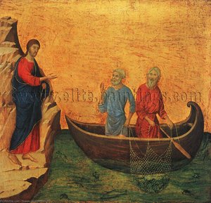 The Calling Of The Apostles Peter And Andrew — Duccio Di Buoninsegna