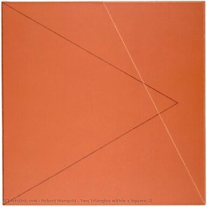 Two Triangles Within A Square #2 — Robert Mangold