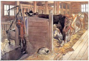 El Establo — Carl Larsson