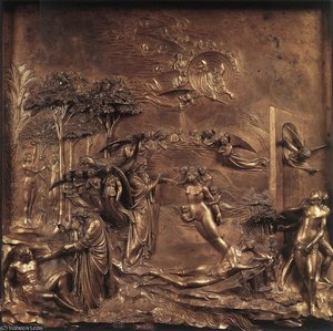 Eastern Door - The Creation Of Adam And Eve — Lorenzo Ghiberti