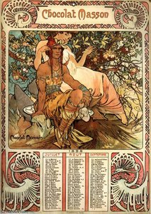 Chocolat Masson — Alfons Maria Mucha, Art Nouveau