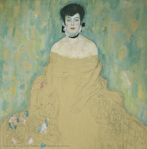 Portrait Of Amalie Zuckerkandl (unfinished) — Gustav Klimt, Art Nouveau