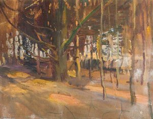 Study Of A Wood - — Sir Alfred James Munnings