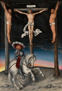 The Crucifixion With The Converted Centurion — Lucas Cranach The Elder, Baroque