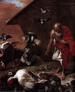 In Front Of Noah's Ark (detail) — Giovanni Benedetto Castiglione