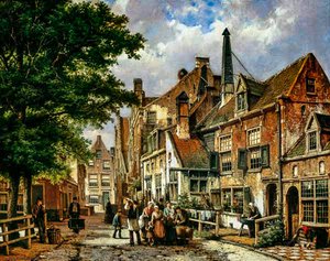 Street Scene — Willem Koekkoek