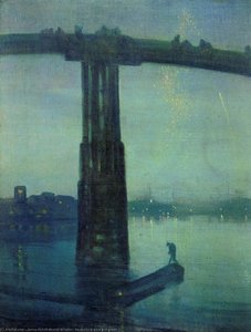 Nocturne In Blue And Green — James Abbott Mcneill Whistler, Aesthetic Impressionism