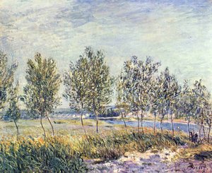 Wiese By — Alfred Sisley