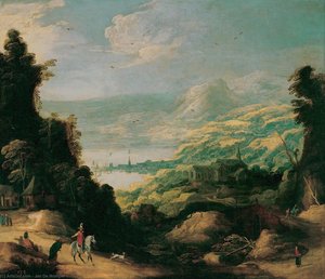 Mountain Landscape — Jan De Momper, Baroque
