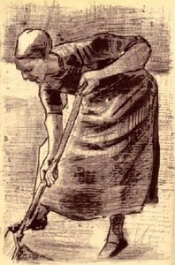 Woman Digging — Vincent Willem Van Gogh, Post-impressionist