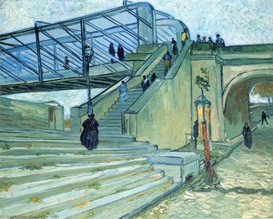 Trinquetaille Bridge, The — Vincent Willem Van Gogh, Post-impressionism
