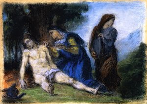 Saint Sebastian Tended By The Holy Women — Eugène Delacroix