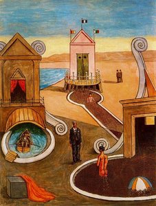 The Mysterious Bath — Giorgio De Chirico, Surrealist Dreamscape