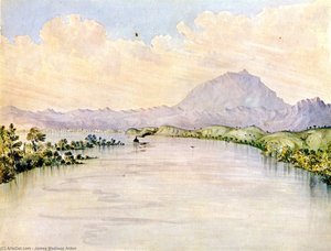 Sacramento River, California, Mount Diablo In The Distance — James Madison Alden