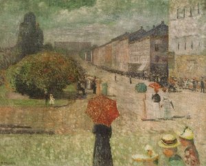 Spring Day Street Karl Johan In Oslo — Edvard Munch