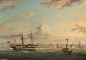 Paddle Steamer ‘superb’ Off Folkestone — Adolphus Knell