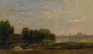 On The Oise — Charles-françois Daubigny
