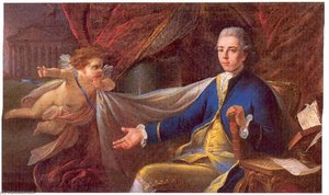 Portrait de Jean Pierre Casimir Marcassus de Puymaurin (en dessus de porte)