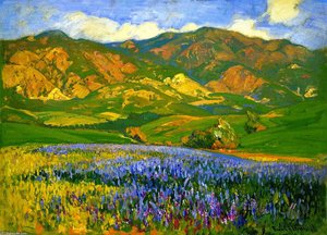 San Fernando Valley: Lupines — Franz Bischoff