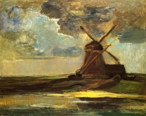Windmill In The Gein — Piet Mondrian, Impressionism