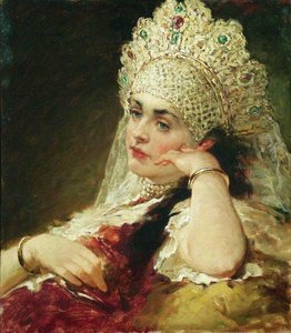 The Girl In Pearl Necklace — Konstantin Yegorovich Makovsky