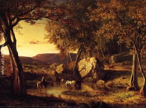 Summer Days, Cattle Drinking Late Summer, Early Autumn