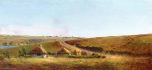 Entrance From The Side Of The Village To The Matrionovka Holding — Ivan Pokhitonov