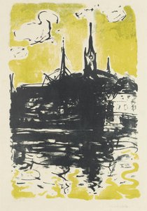 Church And Ship, Sonderburg — Emile Nolde