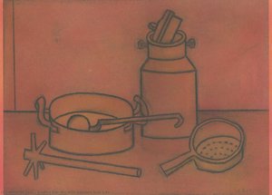 Red Kitchen Still Life — Andrej Barčík