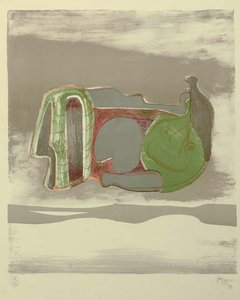 Reclining Figure With Sky Background — Henry Moore