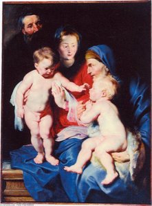 Holy Family With St Elizabeth And St John The Baptist — Peter Paul Rubens, Baroque