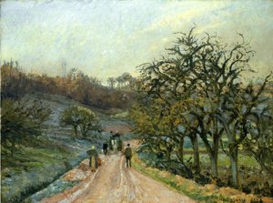 Lane Of Apple Trees Near Osny, Pontoise — Camille Pissarro