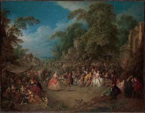 The Fair At Bezons — Jean-baptiste Pater