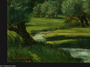 La Bretonnerie In The Department Of Indre, D — Gustave Courbet