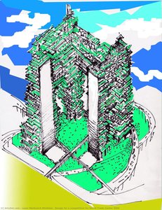 Design for a competition for World Trade Center 2002