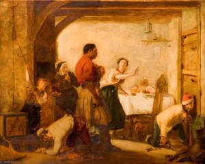 Smugglers Alarmed — John Prescott Knight, Victorian Realism