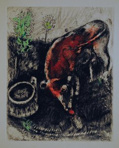 The Frog Who Wished To Be As Big As The Ox — Marc Chagall